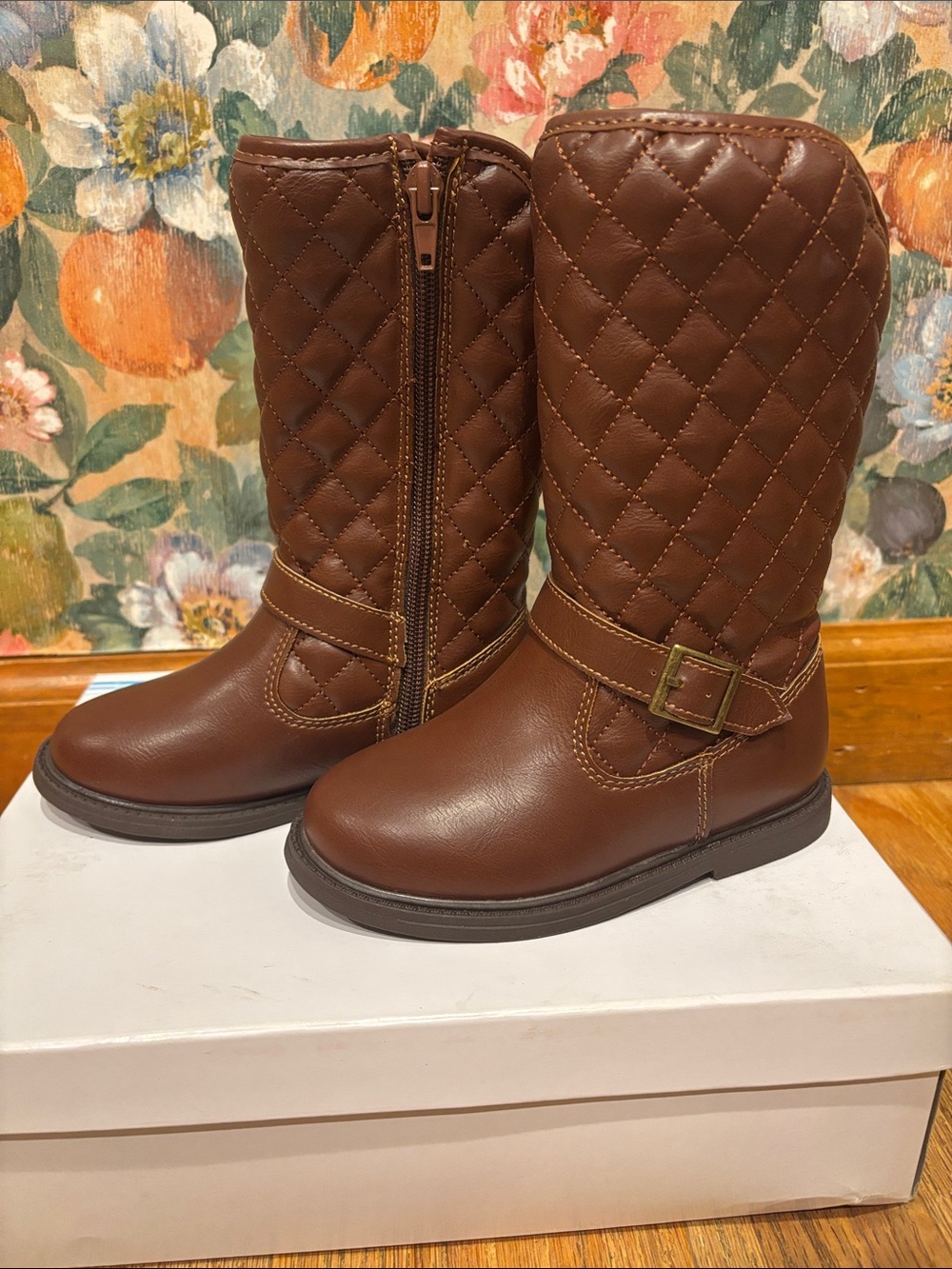 New Carter’s Quilted Brown Mid-Calf Boots